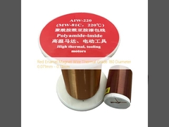 Red Enamel Magnet Wire Thermal Grade 180 Diameter 0.071mm - 0.71mm